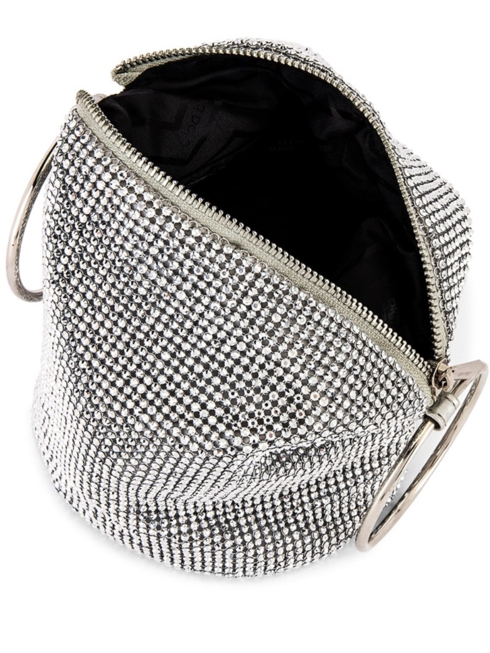 OLGA BERG ELLIE CRYSTAL MESH HANDLE BAG - Picture 4 of 4